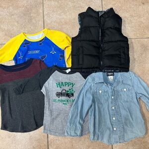 2T Boys Top Lot 5 Pieces